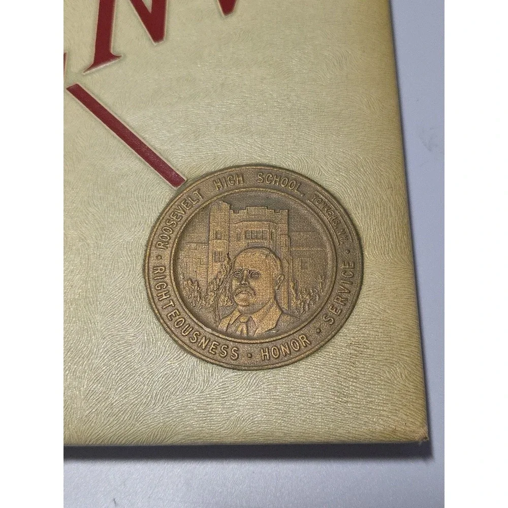 VINTAGE‎ 1955 ROOSEVELT HIGH SCHOOL YEARBOOK L'ENVOI YONKERS NEW YORK HARDBACK